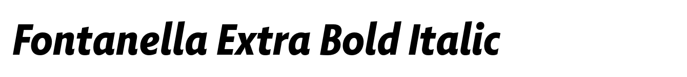 Fontanella Extra Bold Italic image